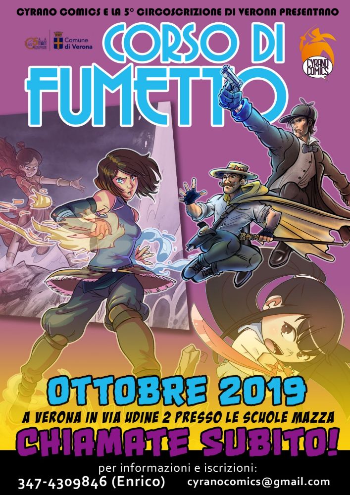 corso fumetto e manga Verona 2019